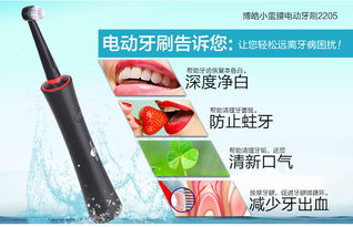 博皓充電旋轉(zhuǎn)式電動(dòng)牙刷成人 自動(dòng)牙刷美白 2205價(jià)格 廠家 圖片